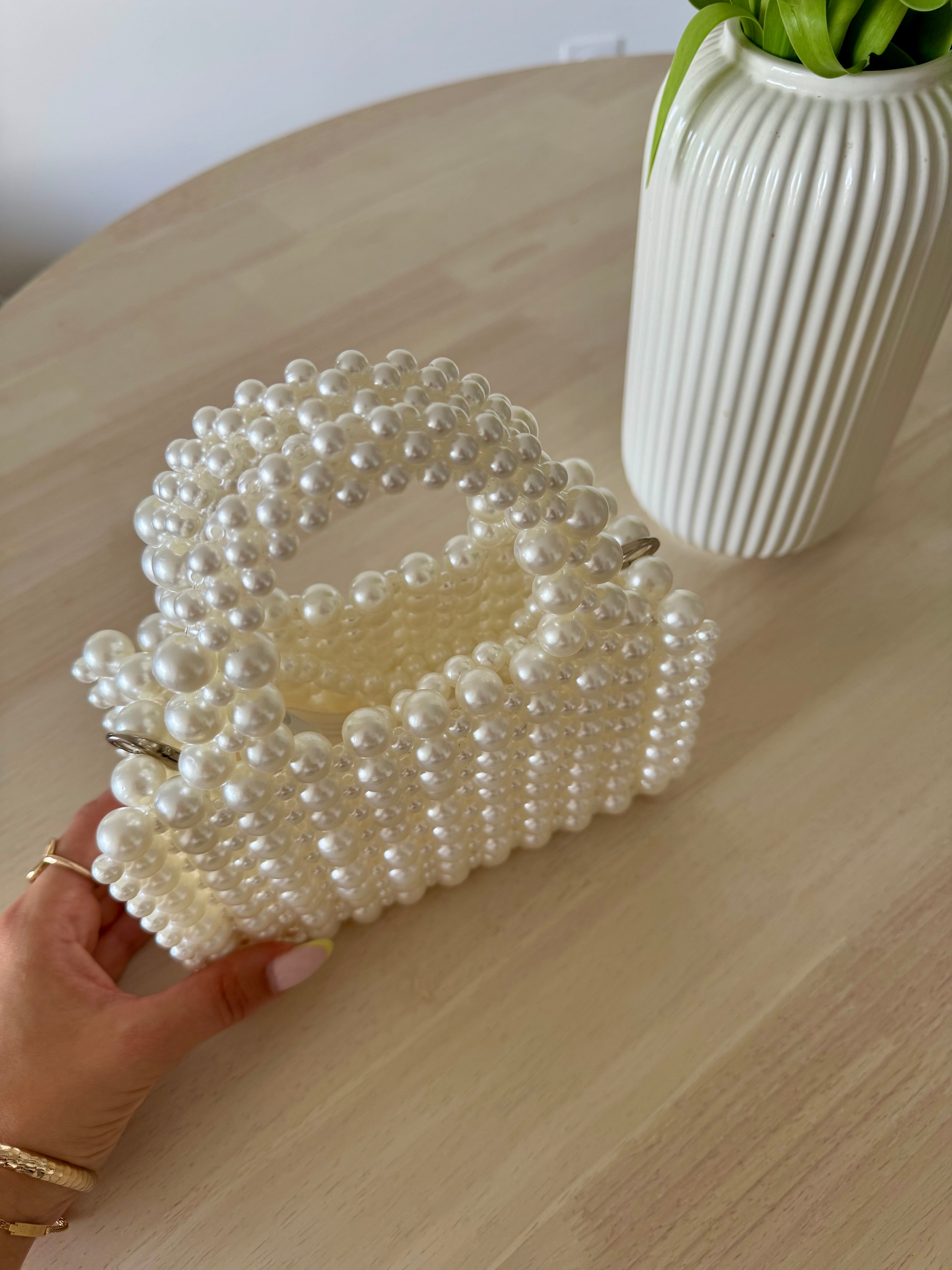 SAC PERLÉ BLANC