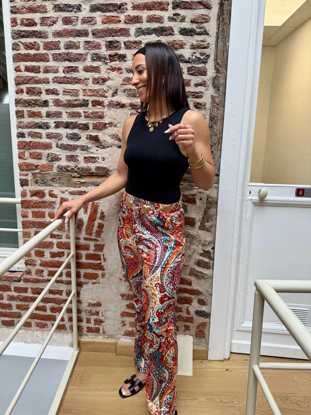 PANTALON SUNPRINT SATINÉ